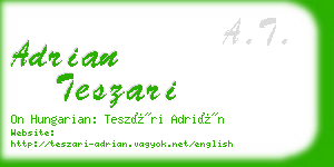 adrian teszari business card